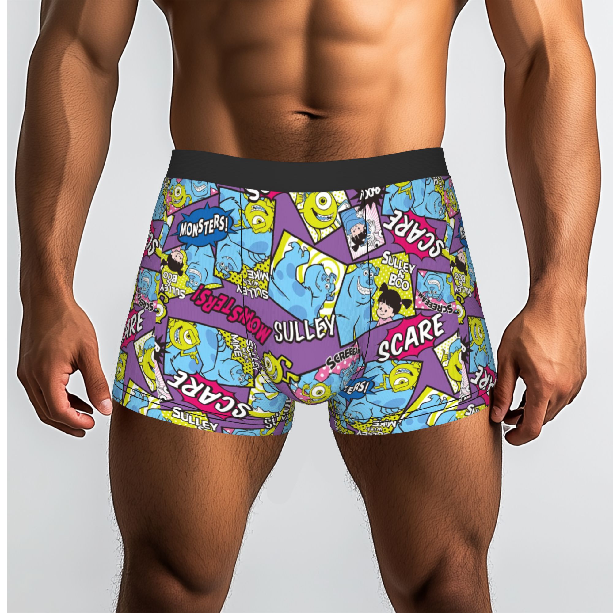 Men'S Fashion Underwear - 맞춤형 M-Monsters Anime University Boxers 반바지