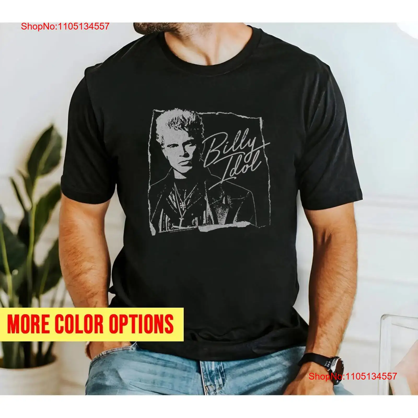Men'S Fashion Everyday - 빌리 아이돌 토른 앤 커서브 티셔츠