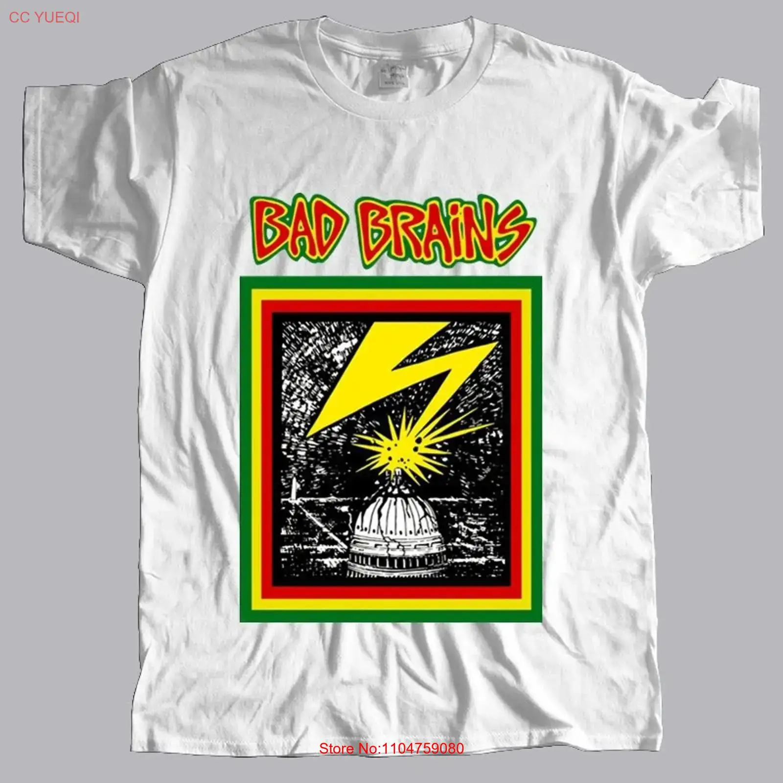 Mens Fashion In 1980S - BAD BRAINS 1980년대 펑크 하드코어 티셔츠