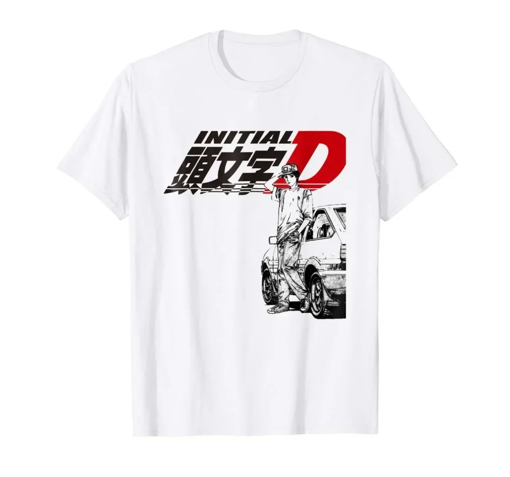 Men'S Fashion Website - 이니셜 D 티셔츠 여름 패션 반팔