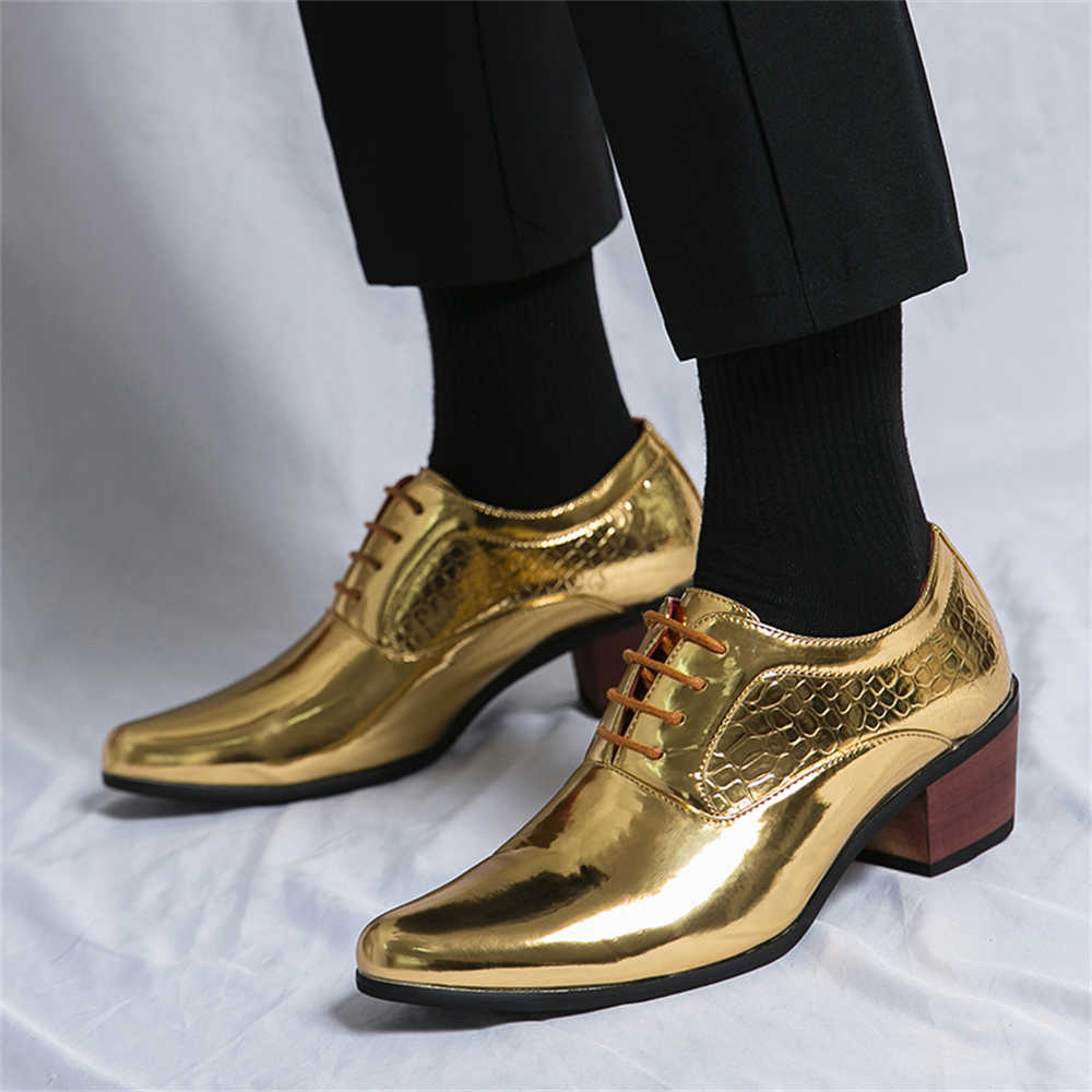 Men'S Fashion Shoes - 드레스 스니커즈 힐 남성용 브라운 드레스