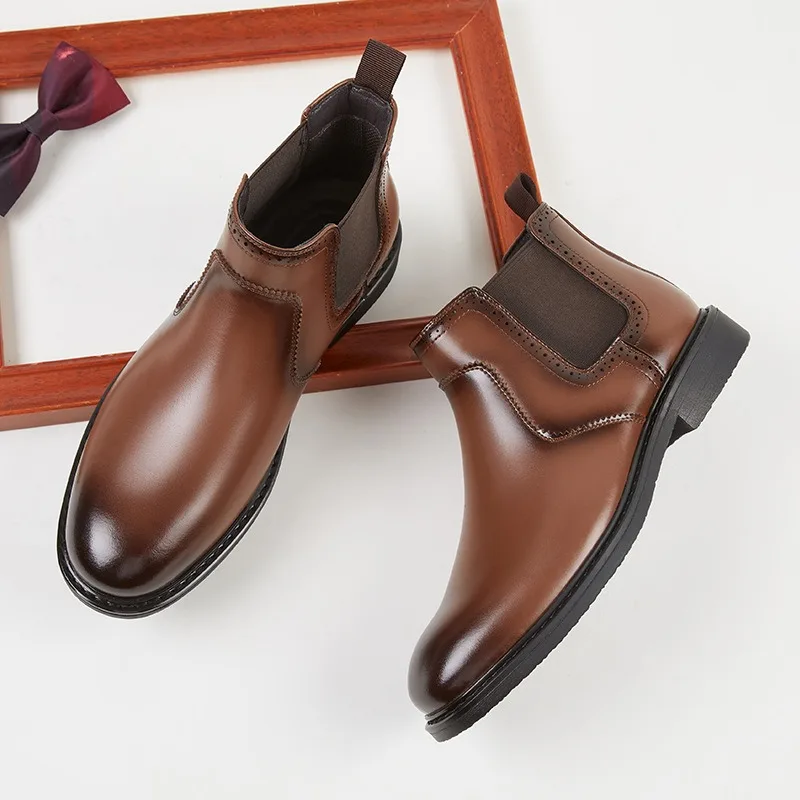 Men Fashion Vintage - 빈티지 남성 가죽 옥스포드 부츠 럭셔리