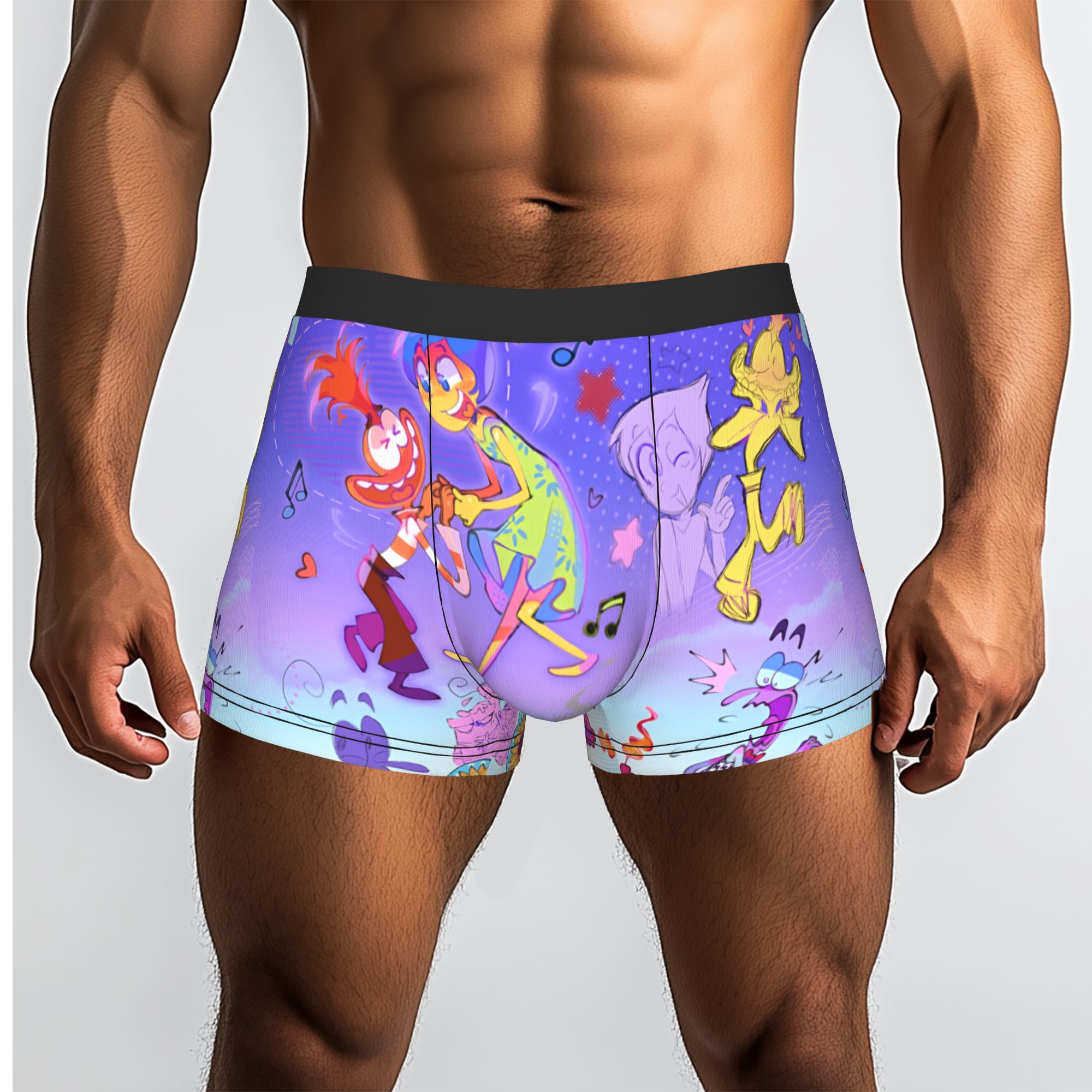 Men'S Fashion Underwear - 커스텀 I-Insides 카툰 아웃 박서 반바지