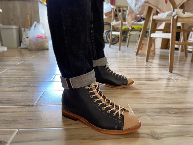 Men Fashion Vintage - 하이 툴링 부츠 남성용 Goodyear-Welted 빈티지