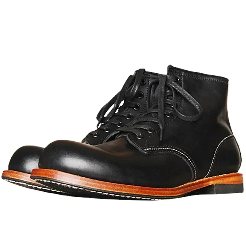 Men Fashion Vintage - 남성용 빈티지 굿이어 웰티드 정품 가죽
