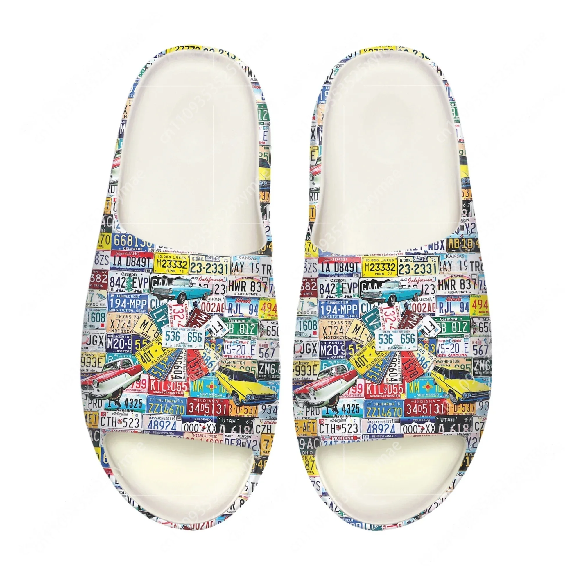 번호판 모양의 부드러운 밑창 슬리퍼, 홈 클로그, 맞춤 - Men'S Fashion Shoes 리뷰 및 가격