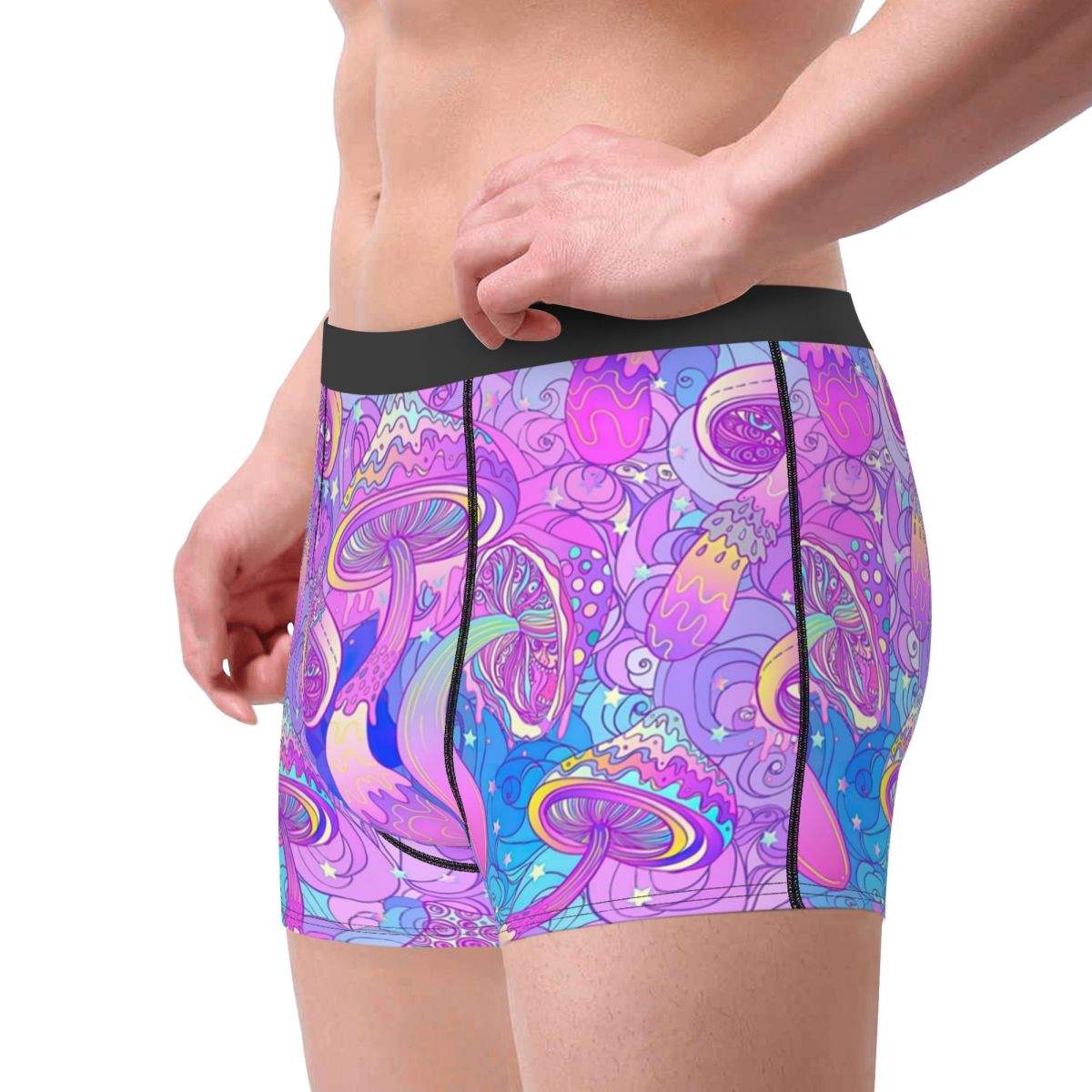 남성 패션 사이키델릭 매직 버섯 프린트 속옷 복서 브리 - Men'S Fashion Underwear 리뷰 및 가격
