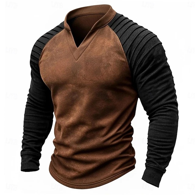 빈티지 디스트레스드 헨리 래글런 긴팔 셔츠 남성용 주름 - Men Fashion Vintage 리뷰 및 가격