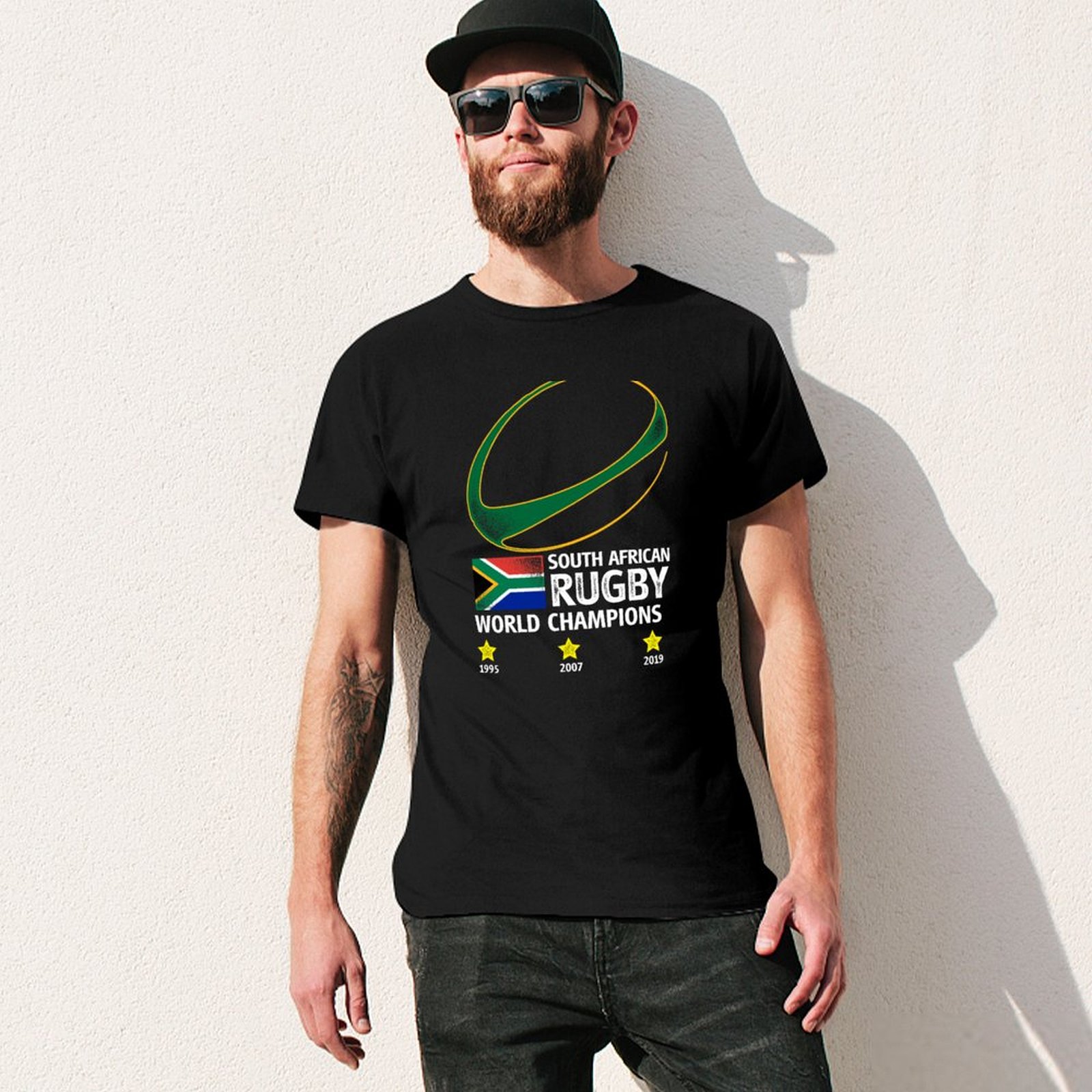 럭비 남아프리카공화국 월드 챔피언스 티셔츠 패션 심플  - Mens Fashion Rugby Shirts 리뷰 및 가격