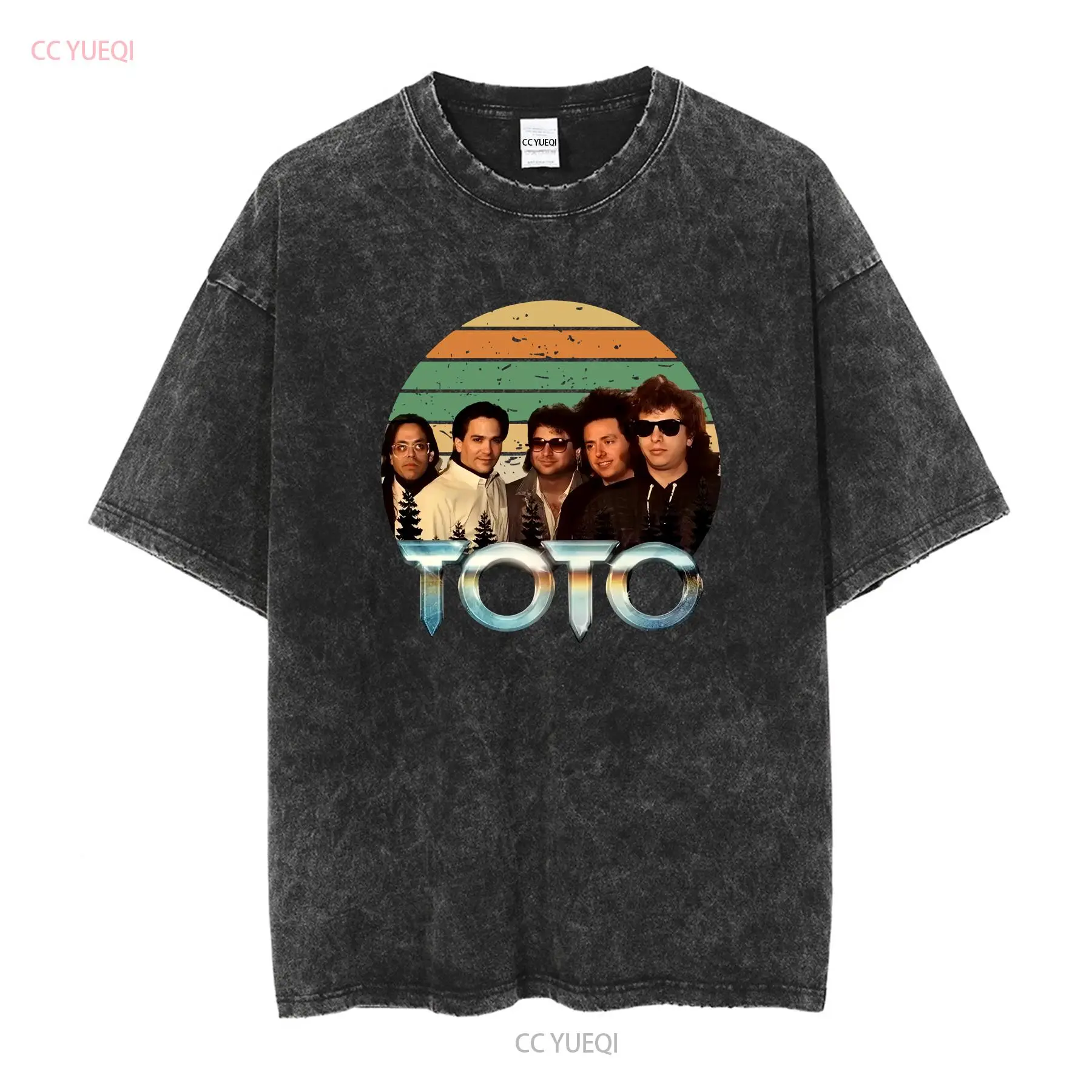 Toto American Rock Band 빈티지 T  - Mens Fashion In 1980S 리뷰 및 가격