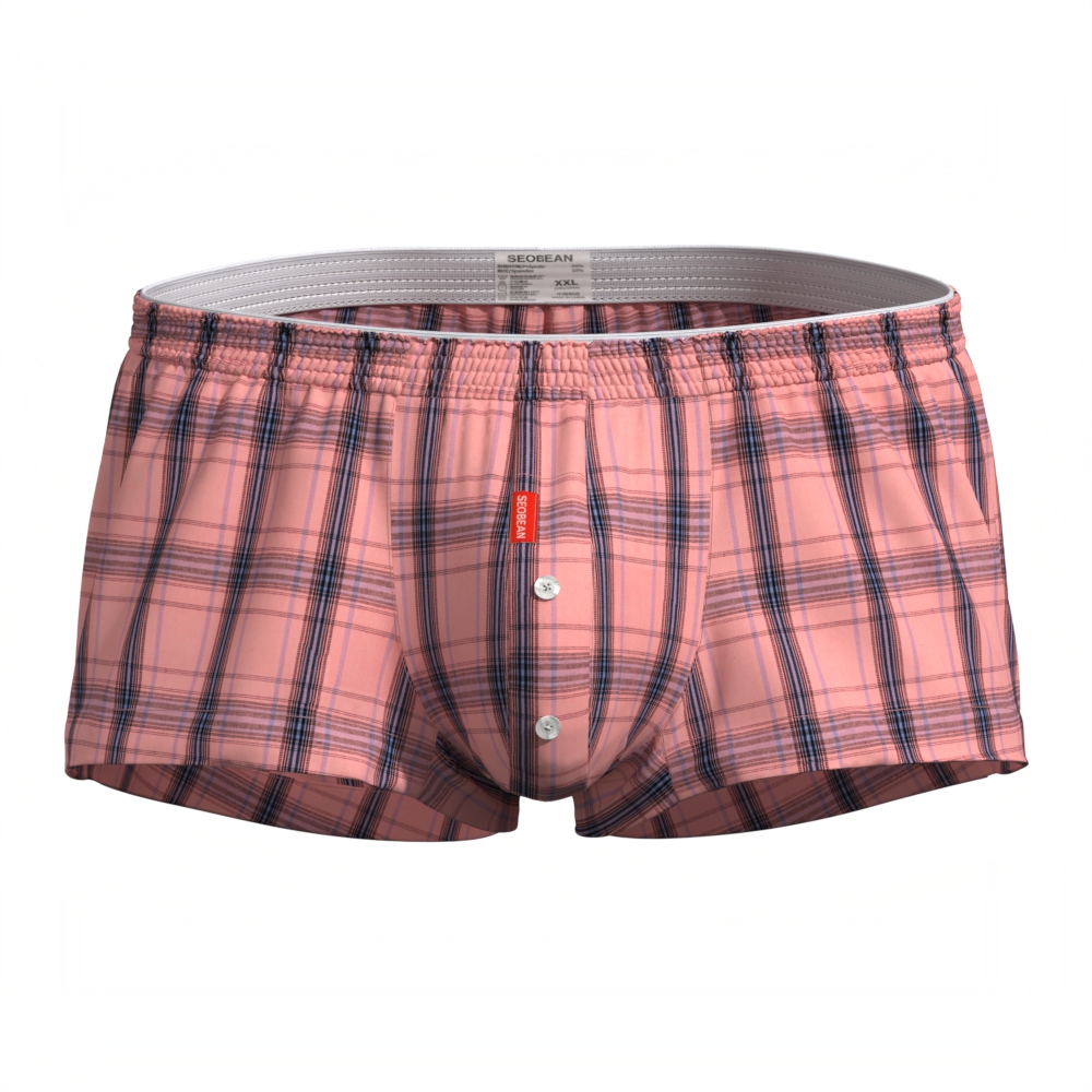 남성용 플랫 반바지, 아로 반바지, 사각 속옷, 체크무 - Men'S Fashion Underwear 리뷰 및 가격