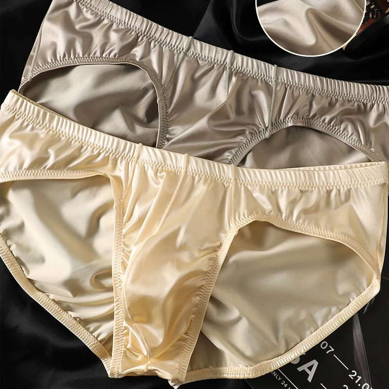 4pcs 남성용 브리프 반짝이는 새틴 로우라이즈 섹시  - Men'S Fashion Underwear 리뷰 및 가격