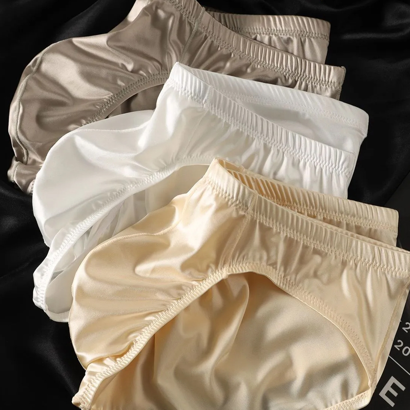 4pcs 남성용 브리프 반짝이는 새틴 로우라이즈 섹시  - Men'S Fashion Underwear 리뷰 및 가격