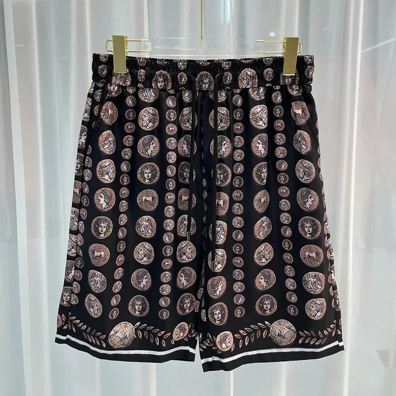 로얄 럭셔리 남성 셔츠 세트 빈티지 패턴 캐릭터 프린트 - Men Fashion Vintage 리뷰 및 가격